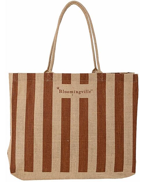 Bloomingville Bergamo Shopping Bag - Brown - Jute Tote Bags