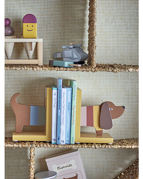 Bloomingville Charlie Bookend - Yellow - 12,5x15,5x15 cm Shelves