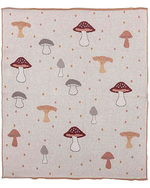 Bloomingville Cotton Throw Fraja - Natural - 81x97 cm Muslin Swaddle