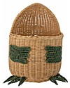 Bloomingville Eddi Storage Basket - Natural - Dinosaur -  Rattan Fiber Wicker Basket