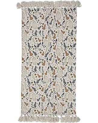 Bloomingville Filipa Rug with Tassels - Flowers - Nature - 100% Cotton Carpets