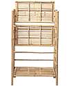 Bloomingville Foldable Bamboo Bookcase, Natural - 66x37x105 cm Montessori Bookcases