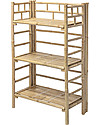 Bloomingville Foldable Bamboo Bookcase, Natural - 66x37x105 cm Montessori Bookcases