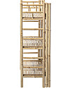 Bloomingville Foldable Bamboo Bookcase, Natural - 66x37x105 cm Montessori Bookcases