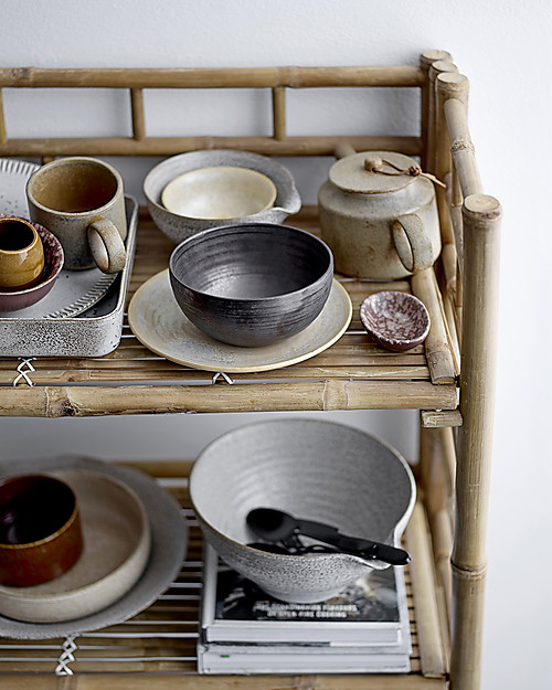 Bloomingville Foldable Bamboo Bookcase, Natural - 66x37x105 cm Montessori Bookcases