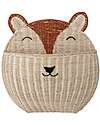 Bloomingville Fox Hanging Storage Basket - Rattan - 44x47x13 cm Wall Storage Organize