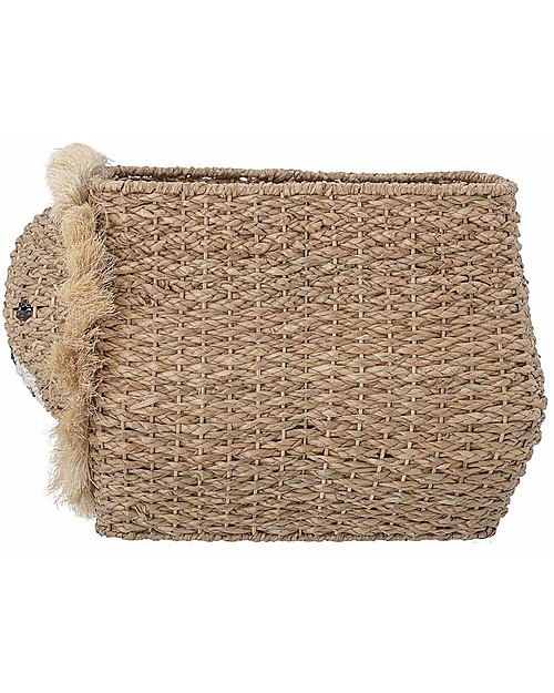 Bloomingville Harrison Storage Basket - Lion - Made of Bankuan Grass Wicker Basket