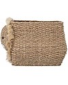 Bloomingville Harrison Storage Basket - Lion - Made of Bankuan Grass Wicker Basket