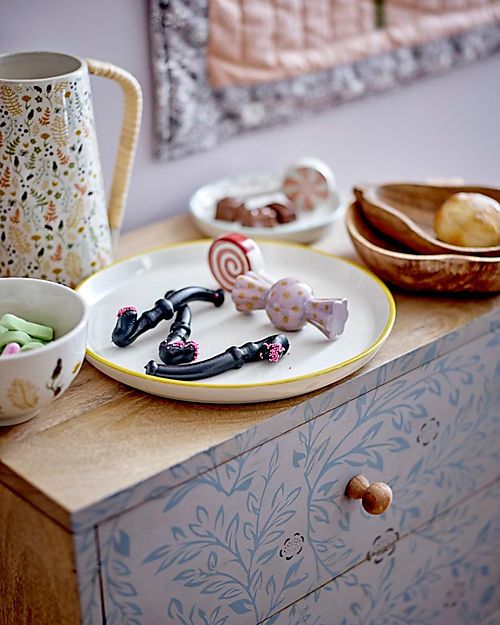 Bloomingville Harvest Tableware Plate Cup and Bowl - Nature - Stoneware - 3 Pieces Cups