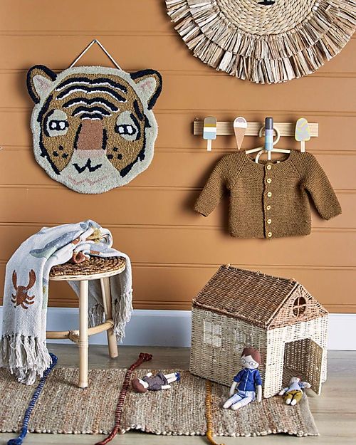 Bloomingville Ice Creams Coat Rack, Multi-color, Beech Hangers