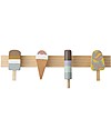 Bloomingville Ice Creams Coat Rack, Multi-color, Beech Hangers
