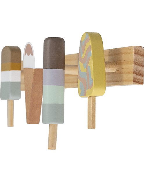 Bloomingville Ice Creams Coat Rack, Multi-color, Beech Hangers