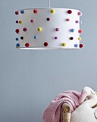Bloomingville Lampshade - Multicolour Dots - Cotton Wall Lamps
