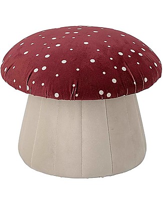 Bloomingville Lue Pouf - Mushroom - Red - Pine Wood Chairs