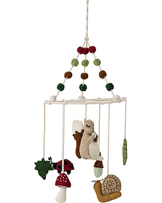 Bloomingville Mobile Forest Multicolour - 20x50 cm - Wool Mobiles