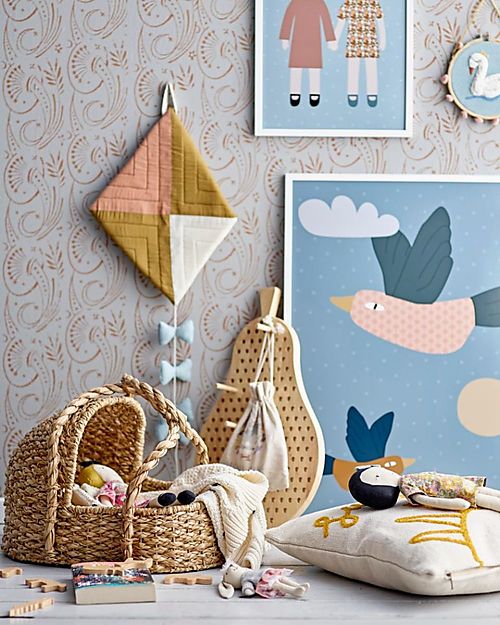 Bloomingville Molly and Vida Soft Toy - Multi-color Cotton Dolls