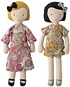 Bloomingville Molly and Vida Soft Toy - Multi-color Cotton Dolls