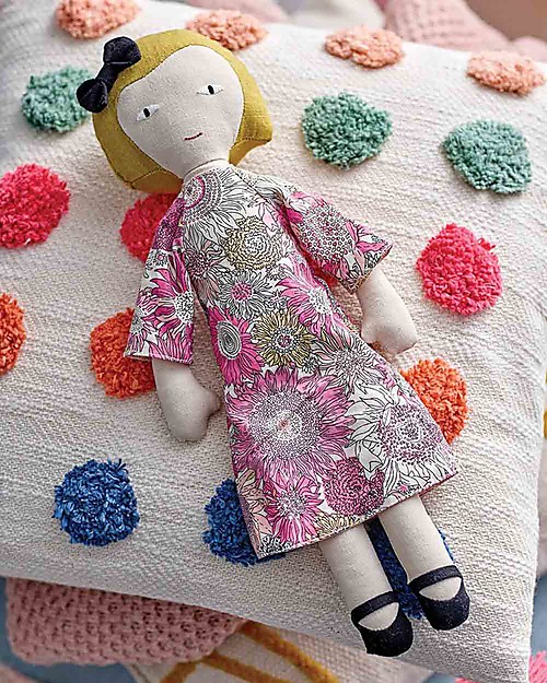 Bloomingville Molly and Vida Soft Toy - Multi-color Cotton Dolls