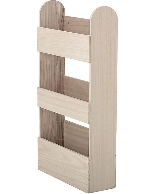 Bloomingville Moris Bookrack 70x38 cm -  Nature - Paulownia wood Montessori Bookcases