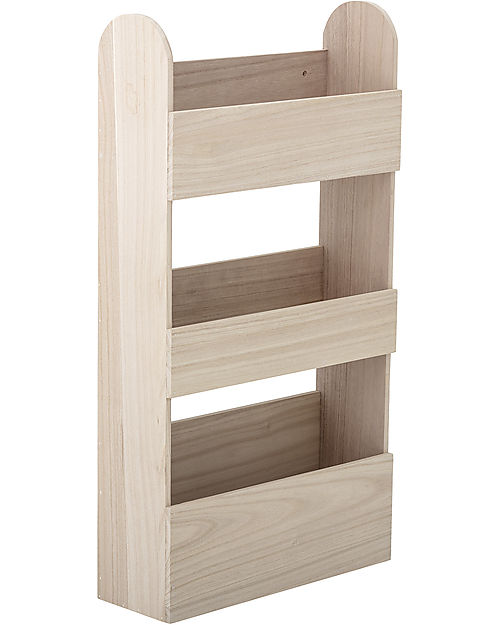 Bloomingville Moris Bookrack 70x38 cm -  Nature - Paulownia wood Montessori Bookcases