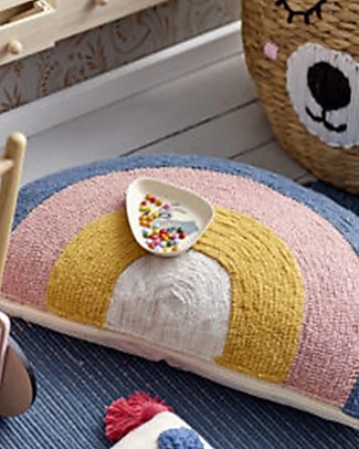 Bloomingville Multicolor Rainbow Cushion, 70x40 cm - 100% cotton Cushions