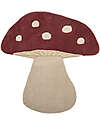 Bloomingville Mushroom Rug - Red -  100% Wool - 90x85 cm Carpets