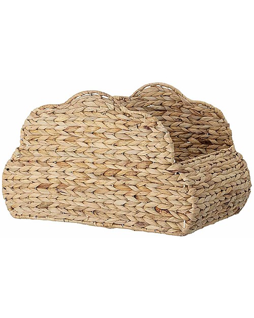 Bloomingville Natural Cloud Storage Basket - Jute Wicker Basket