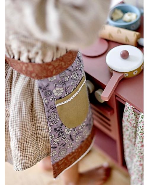 Bloomingville Nehla Apron Kid - Flowers - 100 %  cotton Kitchen accessories