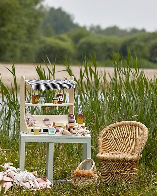 Bloomingville Play Set Food, Ice-Cream - 5 Pieces Wooden Food