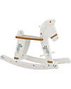 Bloomingville Ruddy Rocking Horse Toy - White - MDF Wood Rides On