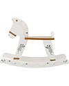 Bloomingville Ruddy Rocking Horse Toy - White - MDF Wood Rides On