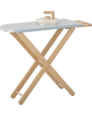 Bloomingville Sande Toy Ironing Board and Iron - Blue - FSC® 100% Pretend Play