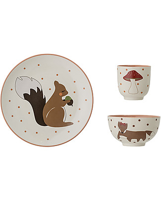 Bloomingville Tableware Forrester - Plate + Bowl + Drinking Cup Meal Sets