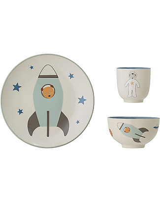 Bloomingville Tableware Space - Plate + Bowl + Drinking Cup Meal Sets