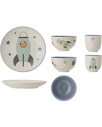 Bloomingville Tableware Space - Plate + Bowl + Drinking Cup Meal Sets