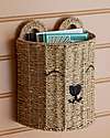 Bloomingville Tesse Basket - Nature - Seaweed and Wicker Wall Storage Organize