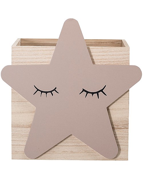 Bloomingville Toy Box, Star - Paulownia Wood Toy Storage Boxes