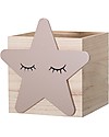 Bloomingville Toy Box, Star - Paulownia Wood Toy Storage Boxes