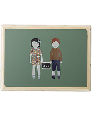Bloomingville Toy Computer with Blackboard, children - Natural Drawing Boards