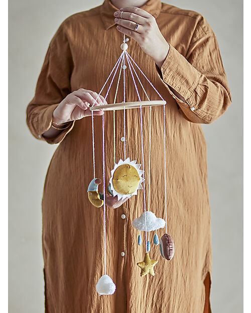 Bloomingville Vigge Mobile - Sky - 20x70 cm Mobiles