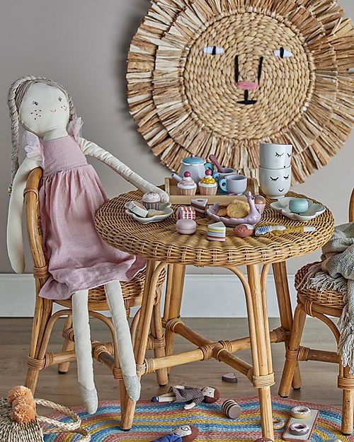 Bloomingville Wall Decor, Lion - Natural Water Hyacinth Fibre Wall Decorations