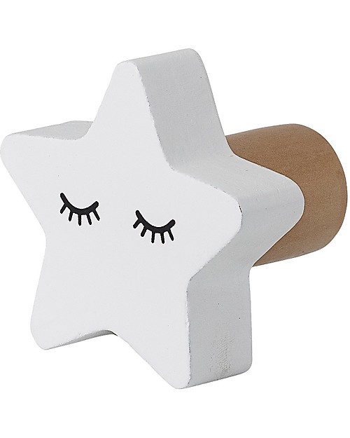 Bloomingville Wall Hook, White Star - MDF Hangers