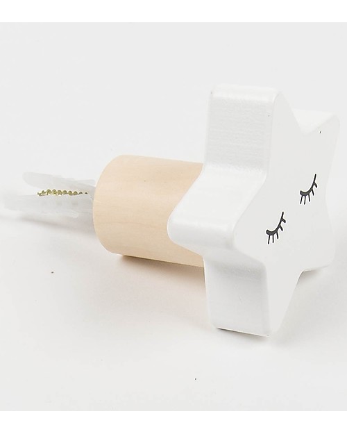 Bloomingville Wall Hook, White Star - MDF Hangers