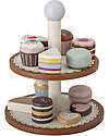 Bloomingville Wooden Carlina Play Set - Sweets - Brown -  13 Accessories - FSC®100% Wooden Food