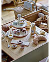 Bloomingville Wooden Carlina Play Set - Sweets - Brown -  13 Accessories - FSC®100% Wooden Food