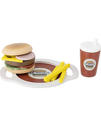 Bloomingville Wooden Jools Play Set - Food - Brown - 13 Accessories - FSC®100%, Wooden Food