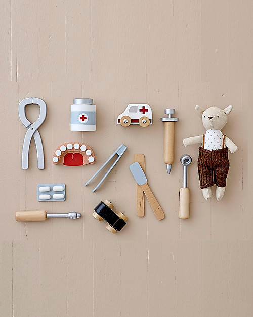 Bloomingville Wooden Playset Dentist Pretend Play