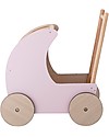 Bloomingville Wooden Toy Pram, Pink - MDF Dolls Accessories