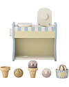 Bloomingville Wooden Vallie Toy Ice Cream Stand -  Blue - FSC®100% Wooden Food