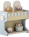 Bloomingville Wooden Vallie Toy Ice Cream Stand -  Blue - FSC®100% Wooden Food